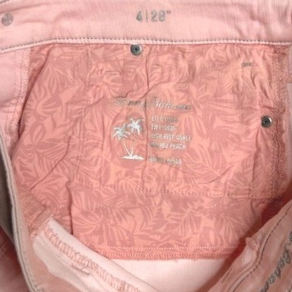 Tommy‎ Bahama Ella Twill High Rise Ankle Pink Women 4/28 - Picture 6 of 6